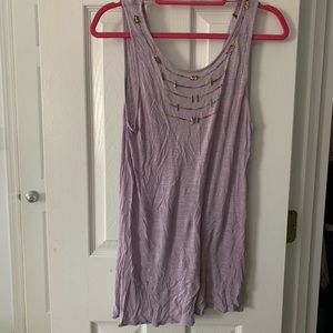 EUC Free People Hand beaded tank top open back S
